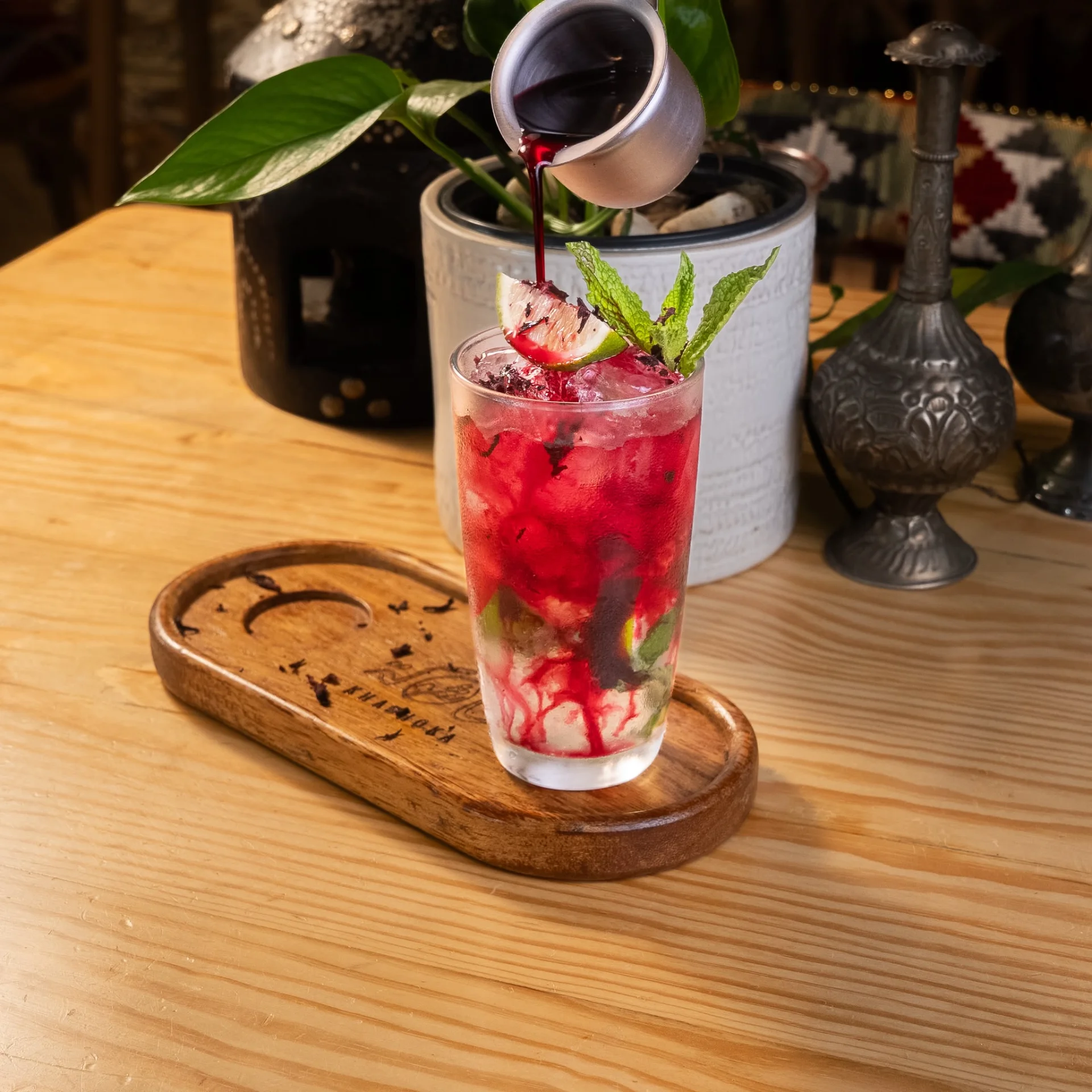 Fresh Hibiscus Mojito